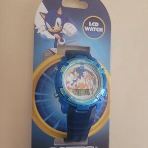 Blue SONIC THE HEDGEHOG Kid's LCD Digital Wrist Watch